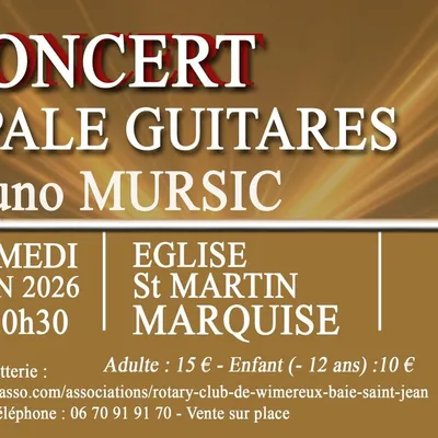 Marquise : Concert d'Opale Guitares à l'église de Marquise ce...