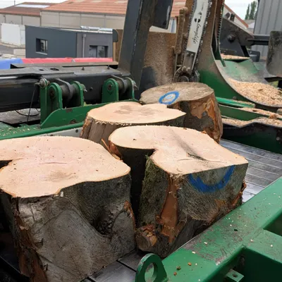 Hondeghem : une des plus grandes machines de transformation du bois...