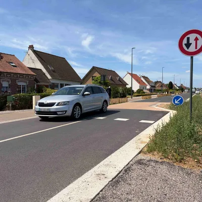Imaginée il y a 20 ans, la route entre Saint-Omer et Clairmarais...