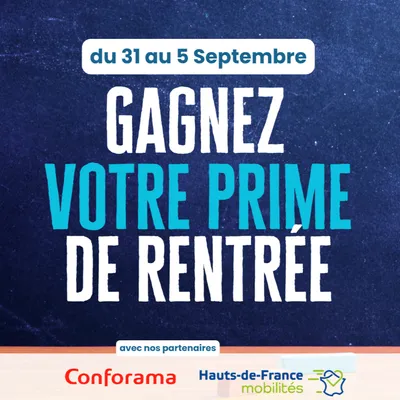 Gagnez votre prime de rentrée