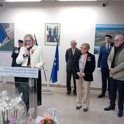 Calais : Rita Mathieu décorée de la Légion d’honneur pour son...