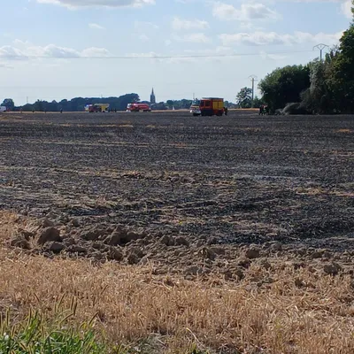 Quaëdypre : un feu de ferme ravage trois hectares route du Cheval Noir