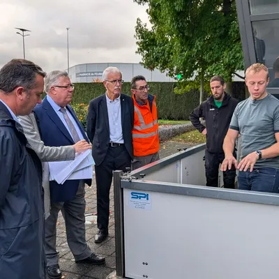 Arques : les batardeaux anti-inondation testés à la salle Balavoine