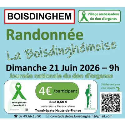 Boisdinghem : Randonnée "La Boisdinghémoise" ce dimanche 21 juin
