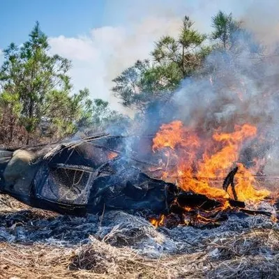 Guînes : une caravane détruite par les flammes sous fond de gaz......
