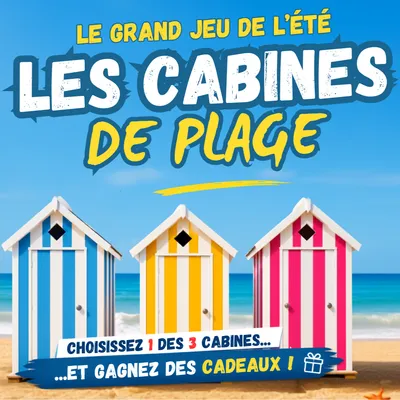 Grand jeu de l'été : les cabines de plages