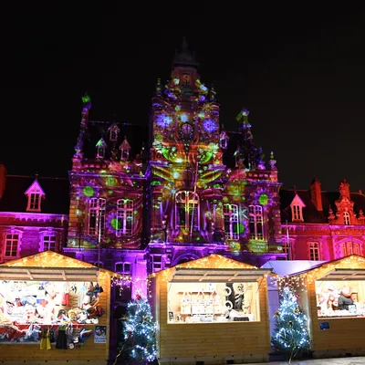 Arques : retour du mapping lors des festivités de Noël