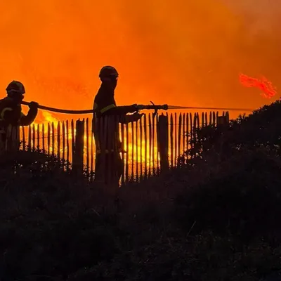 Incendies entre Dannes et Neufchâtel-Hardelot : des flammes...