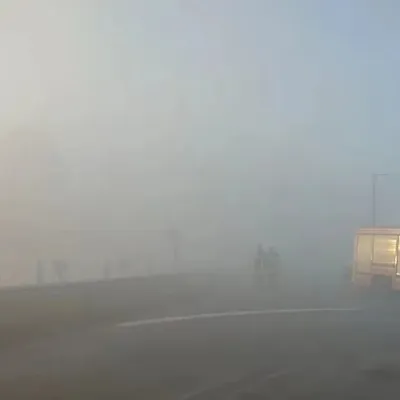 Encore de la fumée sur les routes de Sainte-Marie-Kerque ce...
