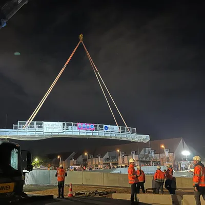 La passerelle des Corderies a été installée entre Dunkerque et...