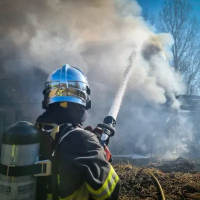 Une habitation en feu à Oye-Plage