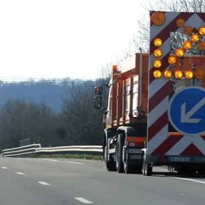 RD83 : chantier à la hauteur de Bergheim/Guémar