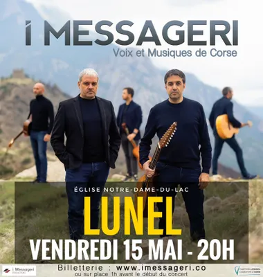 Concert groupe I MESSAGERI (Voix et musiques de Corse)