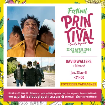 Printival Boby Lapointe - concert : David Walters + Dimoné 