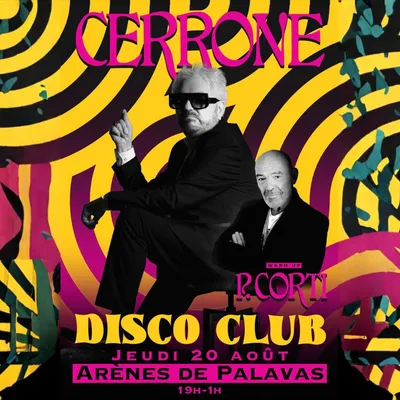Cerrone et Philippe Corti aux arènes de Palavas