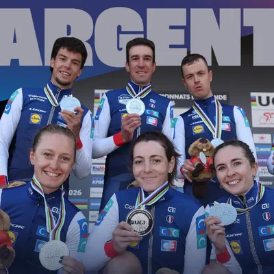 Mondiaux de cyclisme : l'Equipe de France en argent !