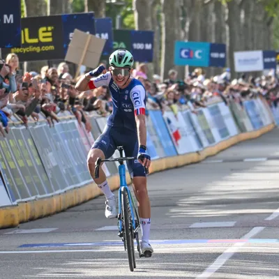 Le Français Paul Seixas au départ du Tour de France