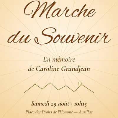 Aurillac : une marche pour Caroline Granjean