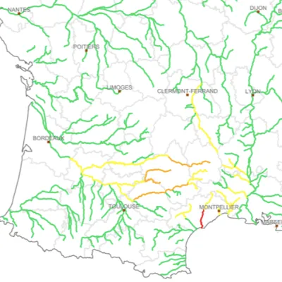 Attention aux cours d'eau en crues