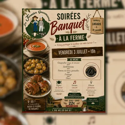 St pierre De Nogaret (48) : Banquet à la ferme 