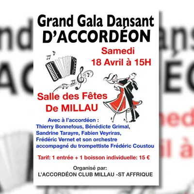 Millau (12) : Grand gala d'accordéon dansant