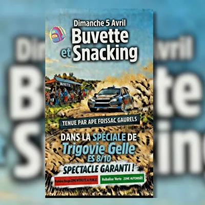 Villeneuve d’Aveyron (82) : Buvette sur la spéciale Trigovie/Gelle...