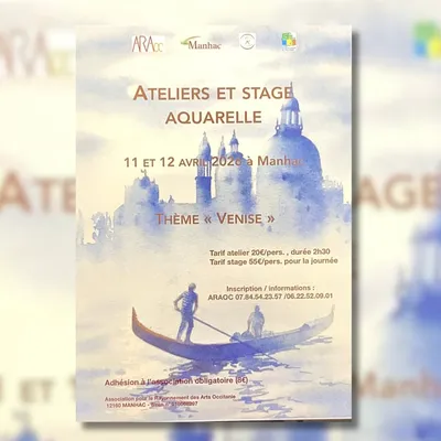 Manhac (12) : Ateliers et stage aquarelle