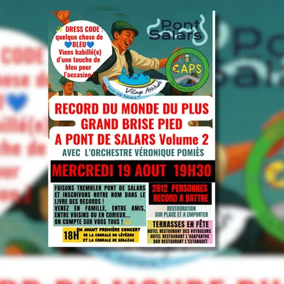 PONT DE SALARS (12) : Deuxième tentative de Record du Monde de...
