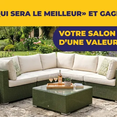Gagnez votre salon de jardin d'une valeur de 1 000€