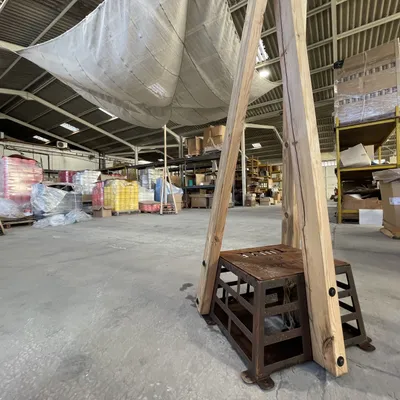 Ombrières en lin : Tulle mise sur le local