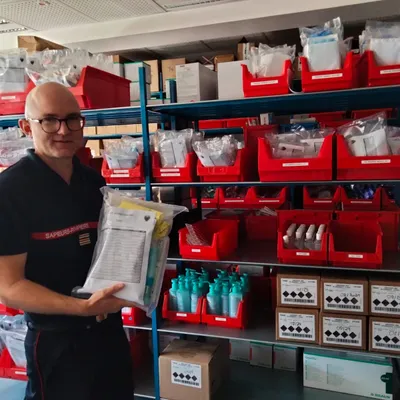 Rodez : une pharmacie unique pour les pompiers