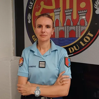 Première femme colonel à commander les gendarmes du Lot, Caroline...
