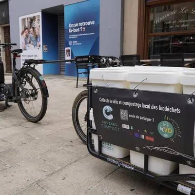 Millau : des biodéchets collectés à vélo