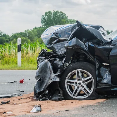 Un accident entre une voiture et un tracteur près d’Ussel