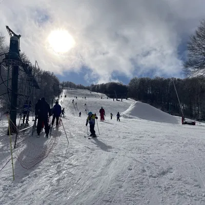 La neige enchante la station de Laguiole