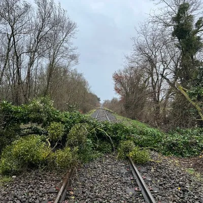 La tempête Nils bloque le trafic ferroviaire en Occitanie