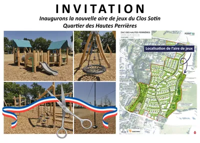Inauguration de la nouvelle aire de jeux du Clos Sotin (quartier...