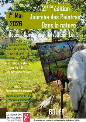 Journée des peintres dans la nature à bouée en estuaire et sillon