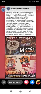 soirée dansante le 1 er Août à Elne 