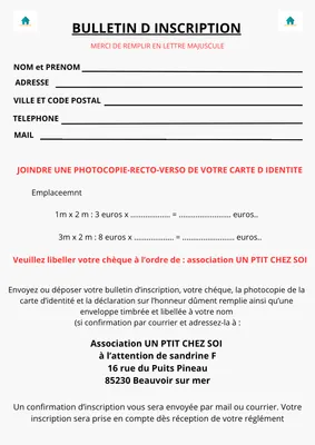 Vide greniers à Beauvoir-sur-Mer