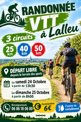 randonnée VTT à lalleu