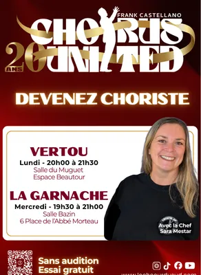 ouverture d une section choriste des chœurs du sud/chorus united à...