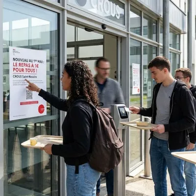 Pouvoir d'achat : Le repas à 1 € du CROUS accessible à tous dès le...