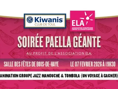 Le Kiwanis club de Toul organise une paella géante pour...