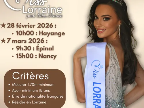 2026 :  La délégation miss lorraine lance un appel à la candidature 