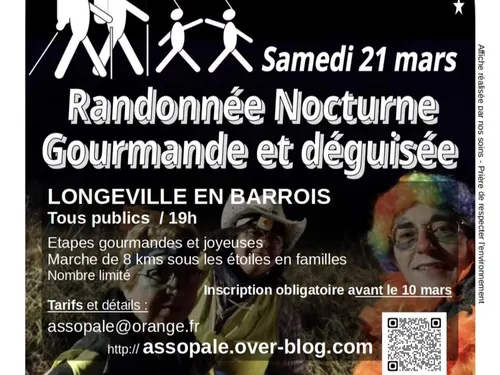 Longeville-en-Barrois : une randonnée nocturne, gourmande et déguisée 