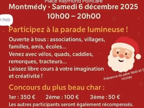 Parade lumineuse et marché de Noël à Montmédy 