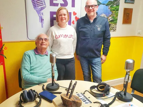Claude Windstein, Elodie Elsass-Bernard et le Professeur Dufour de...