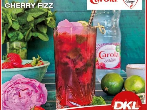 Mocktail, Cocktail sans alcool :  Cherry fizz avec Carola Cerise