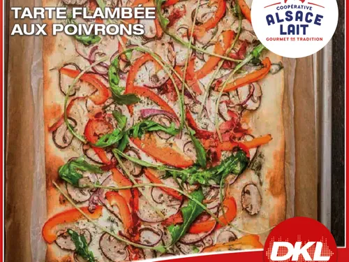 Tarte Flambée aux Poivrons